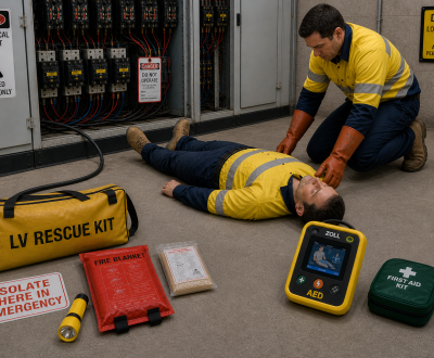 Perform Rescue from a Live LV Panel and Provide First Aid